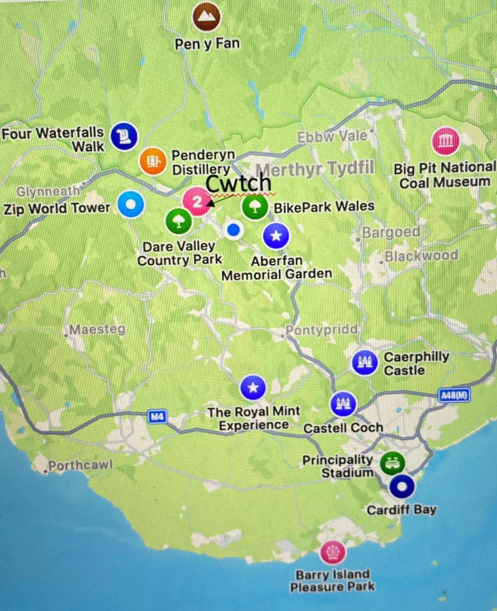 Villa The Cwtch, Log Fire, Sleeps 6, Nr Zip World, Brecon And Bike Park Wales Aberdare Exterior foto